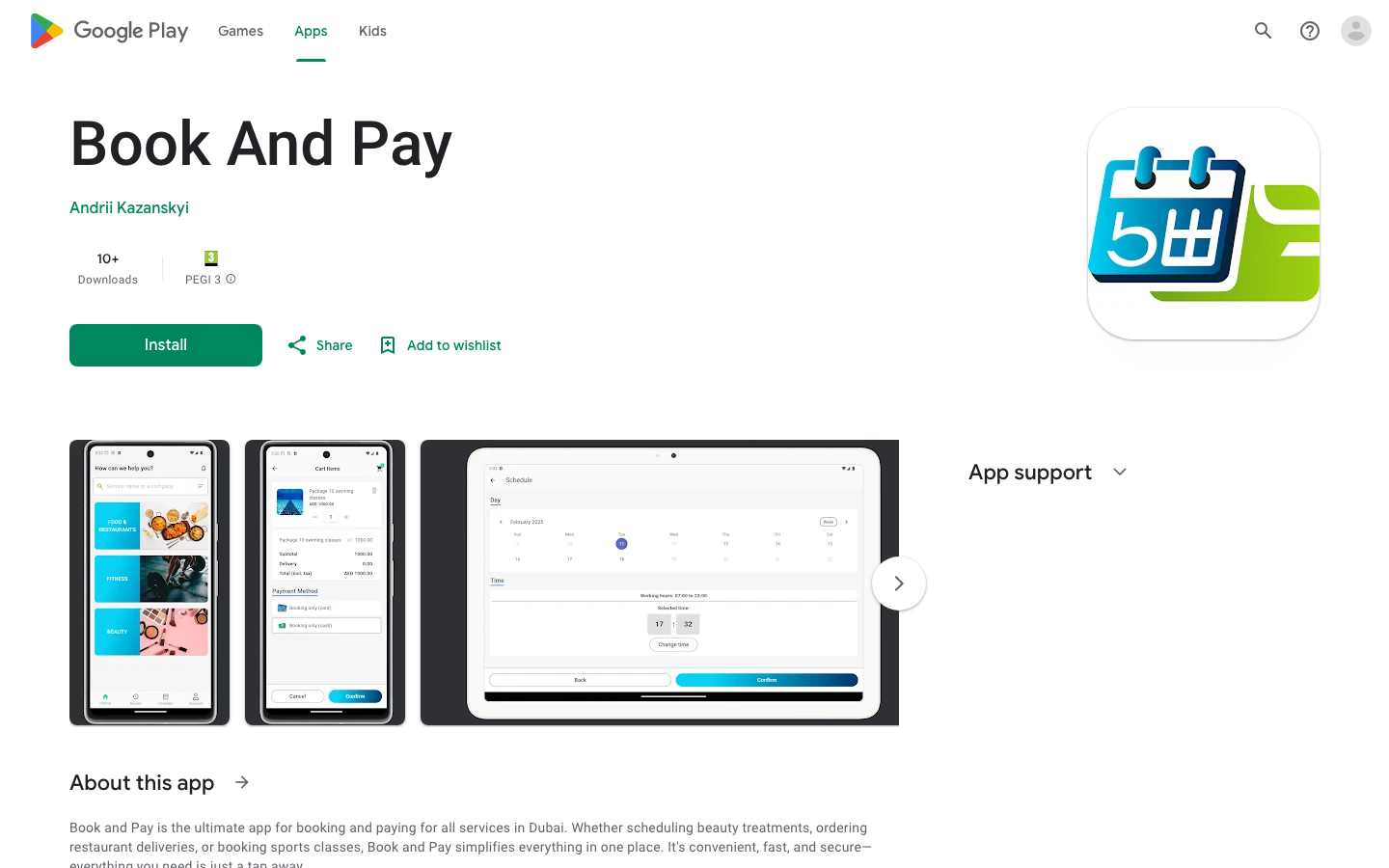 Book And Pay — Google Play listing
