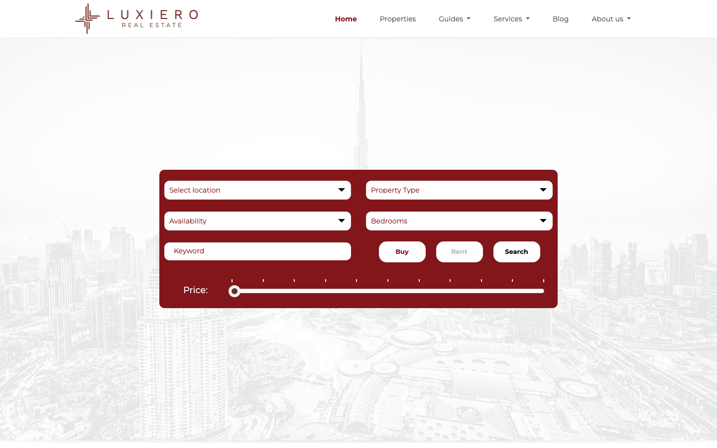 Luxiero real estate Dubai