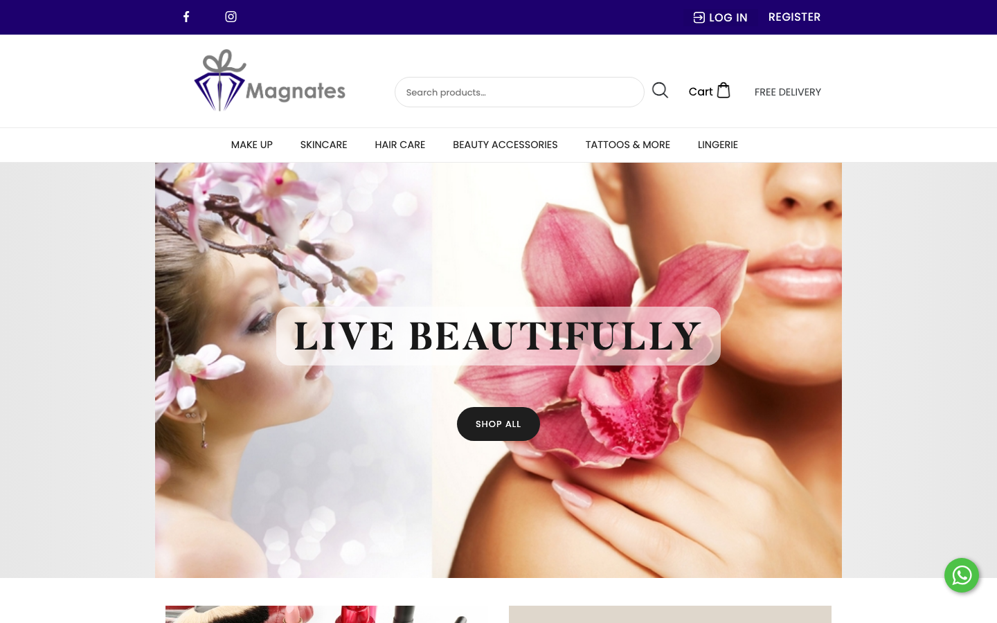 Magnates.ae — makeup and fashion shopping in the UAE